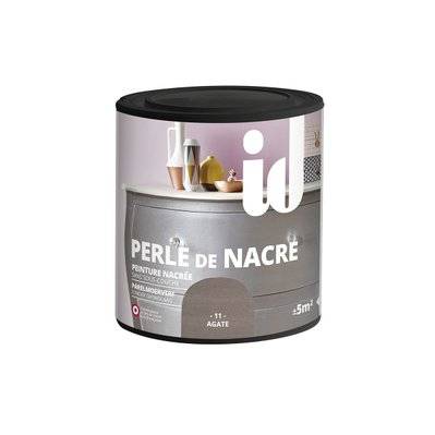 Peinture meubles et boiseries PERLE DE NACRE 500ML AGATE - ID Paris - A004256 - 3302150043522