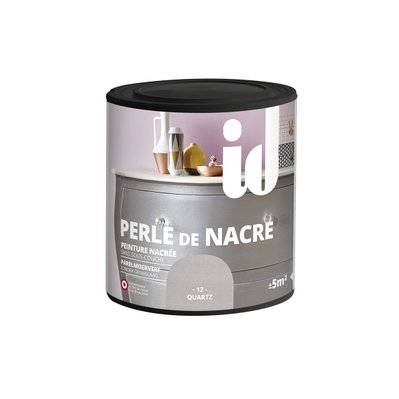 Peinture meubles et boiseries PERLE DE NACRE 500ML QUARTZ - ID Paris - A004257 - 3302150043775