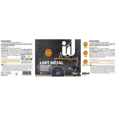 Finition LAITON LOFT METAL Metallisation & Protection 600ml - ID Paris - A005852 - 3302150047629
