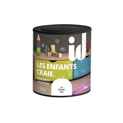 Peinture LES ENFANTS CRAIE BLANC 500ml- ID Paris - A004539 - 3302150029052