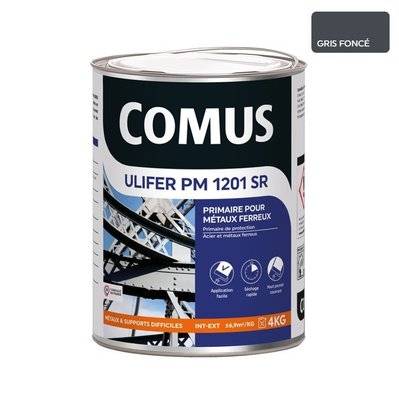 ULIFER PM 1201 SR - GRIS FONCE 4 KG Primaire pour métaux ferreux - COMUS - A009889 - 3539760183465