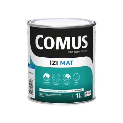 IZI'MAT 1L - Peinture acrylique d'aspect mat en phase aqueuse - COMUS - A010915 - 3539760312308