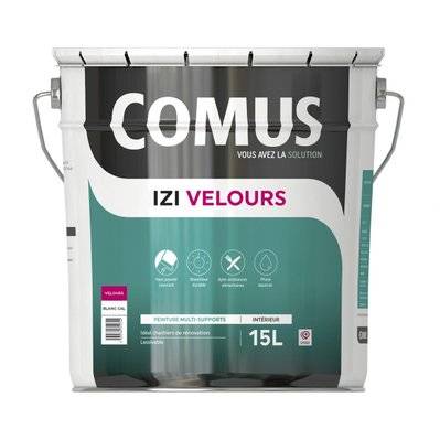 IZI'VELOURS 15L - Peinture acrylique d'aspect velours en phase aqueuse - COMUS - A010950 - 3539760312742