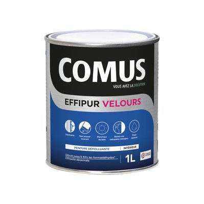EFFIPUR VELOURS  1L -  Peinture dépolluante de protection et de décoration en phase aqueuse - COMUS - A011050 - 3539760317006
