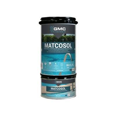 MATCOSOL PISCINE  BLANC 3,5L- Résine epoxy bi- Composant grande résistance au chlore-GMC - A005659 - 3539760323632