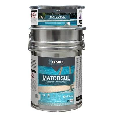 MATCOSOL PISCINE BLANC 13,5L -Résine epoxy bi- Composant grande résistance au chlore-GMC - A005660 - 3539760323649