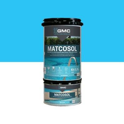 MATCOSOL PISCINE BLEU 3,5L- Résine epoxy bi- Composant grande résistance au chlore-GMC - A005662 - 3539760323748