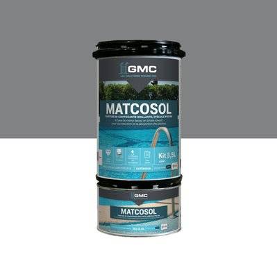 MATCOSOL PISCINE GRIS 3,5L -Résine epoxy bi- Composant grande résistance au chlore-GMC - A005665 - 3539760323816