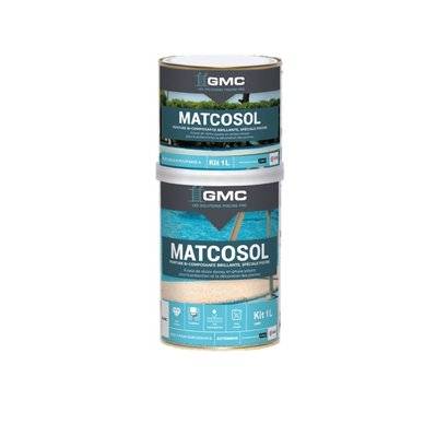 MATCOSOL PISCINE  BLANC 1L- Résine epoxy bi- Composant grande résistance au chlore-GMC - A005658 - 3539760323625