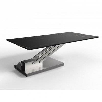 Table basse relevable BRAVO MARBLE BLACK plateau céramique finition marbre noir - 20100891787 - 3663556372556