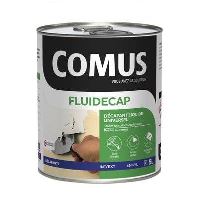 FLUIDECAP 5L - Décapant liquide. pour lasures. vernis et peintures - COMUS - A010515 - 3539760287842