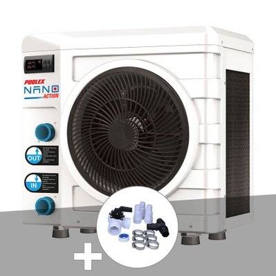 Pompe à chaleur 3 kW Poolex Nano Action + Kit by-pass Ø 32/38 mm - 39767 - 3665872060469