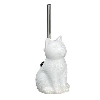 Brosse WC Cat en céramique - Blanc - 399342 - 4008838296646