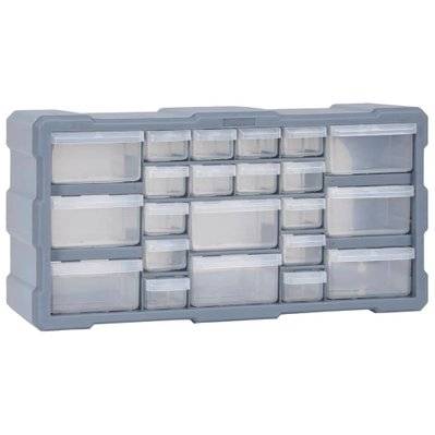vidaXL Organisateur multi-tiroirs avec 22 tiroirs 49x16x25,5 cm - 147584 - 8720286058787