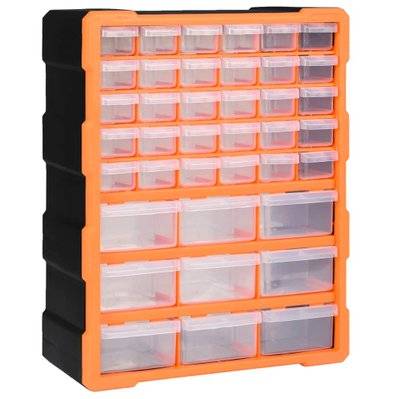 vidaXL Organisateur multi-tiroirs avec 39 tiroirs 38x16x47 cm - 147585 - 8720286058794