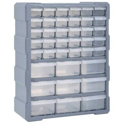 vidaXL Organisateur multi-tiroirs avec 39 tiroirs 38x16x47 cm - 147586 - 8720286058800