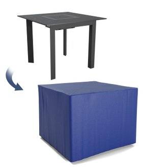 Housse de protection extérieure pour table carrée 90x90x74 cm - Ultra résistant