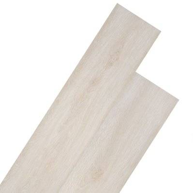 vidaXL Planches de plancher PVC Non auto-adhésif Chêne blanc classique - 245164 - 8718475567486