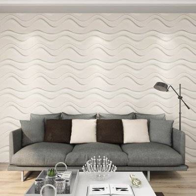 vidaXL Panneaux muraux 3D 24 pcs 0,5x0,5 m 6 m² - 146290 - 8720286022269
