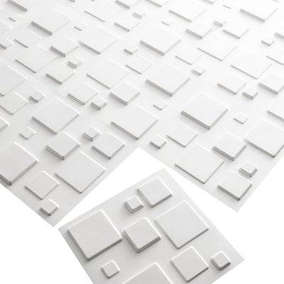 WallArt Panneaux muraux 3D Squares 12 pcs GA-WA09 - 412823 - 8717953042989