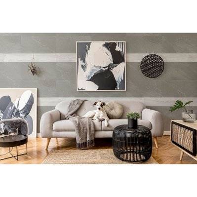 Grosfillex Carreau de revêtement mural 15 pcs 15x90cm Chêne gris clair - 434308 - 3100038185957
