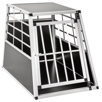 Tectake  Cage de transport pour chien simple dos droit - 65 x 90 x 69,5 cm - 400651 - 4260182874318