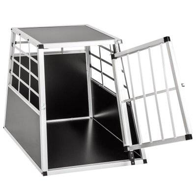 Tectake  Cage de transport pour chien simple dos droit - 65 x 90 x 69,5 cm - 400651 - 4260182874318