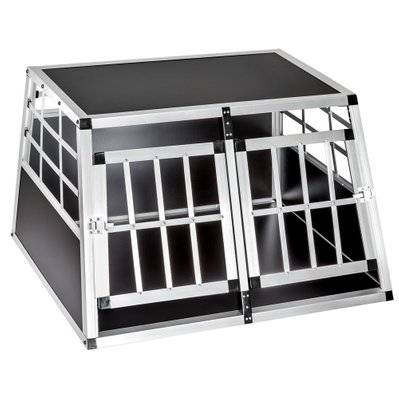 Tectake  Cage de transport pour chien double dos droit - 89 x 69 x 50 cm - 400549 - 4260182872840