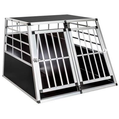 Tectake  Cage de transport pour chien double dos droit - 97 x 90 x 69,5 cm - 400652 - 4260182874325