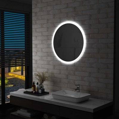 vidaXL Miroir à LED pour salle de bain 70 cm - 144724 - 8719883554075