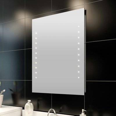 vidaXL Miroir de salle de bain avec lumières LED 60 x 80 cm (L x H) - 240512 - 8718475854203
