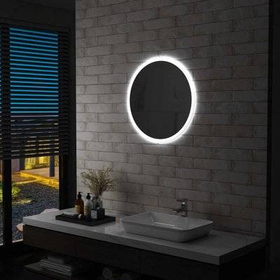 vidaXL Miroir à LED pour salle de bain 60 cm - 144723 - 8719883554068
