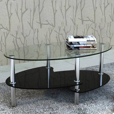 vidaXL Table basse avec design exclusif Noir - 240509 - 8718475851325