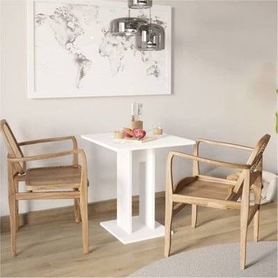 FMD Table de salle à manger 70 cm Blanc - 428690 - 4029494116758
