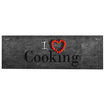 vidaXL Tapis de cuisine lavable Cooking 60x300 cm - 315953 - 8720286242209