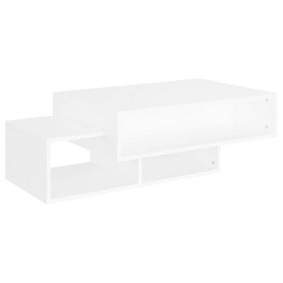 vidaXL Table basse Blanc 105x55x32 cm Bois d’ingénierie - 808522 - 8720286610602