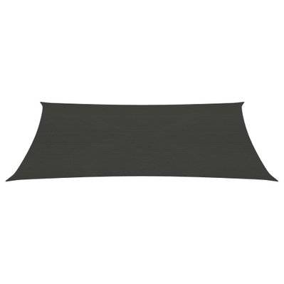 vidaXL Voile d'ombrage 160 g/m² Anthracite 3x4,5 m PEHD - 311073 - 8720286096369