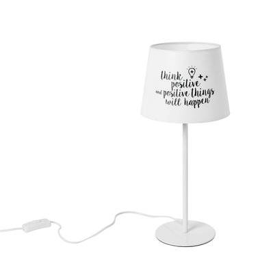 Lampe de table Enfant 1xE27 Tissu Noir et Blanc - 200476 - 8426107009326