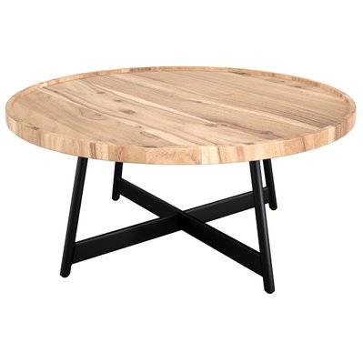 Table basse ronde Sienna D90 cm - 9824 - 3701324541732