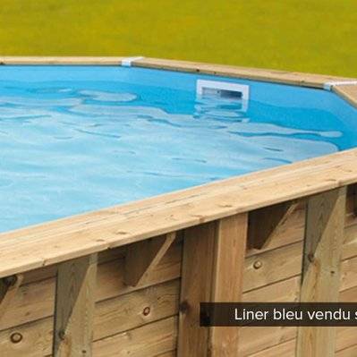 Liner seul Bleu pour piscine bois Linéa 8,00 x 5,00 x 1,40 m - Ubbink - 8589 - 8711465042949