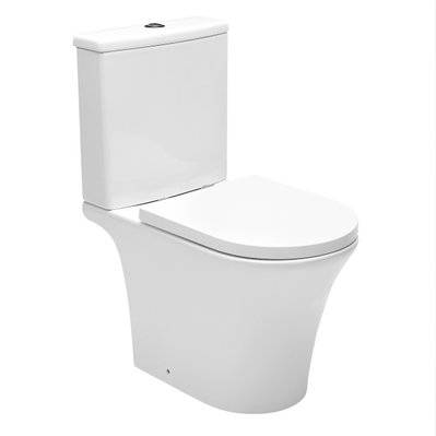 Swiss Aqua Technologies Combi WC à poser sans bride, avec abattant softclose - remplissage par le bas - 0034966356000 - 0034966356000