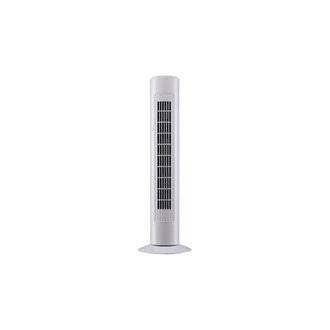 Ventilateur colonne tour oscillant blanc 50W - 74cm - 3 modes