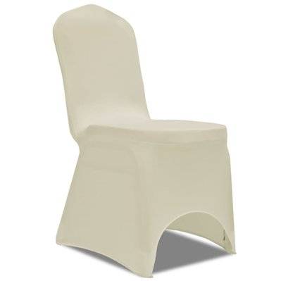 Housses élastiques de chaise Crème 18 pièces DEC022536 - DEC022536 - 3001282169604