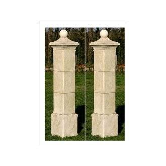 Lot de 2 piliers de portail "Provençal" - 41 x 41 x 228 cm
