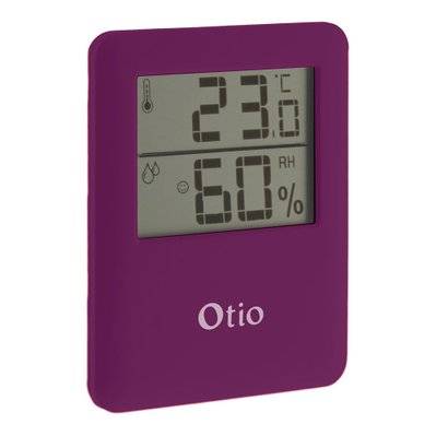Thermomètre Hygromètre magnétique à écran LCD - Violet - Otio - 936223 - 3415549362231