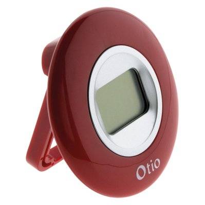 Thermomètre d'intérieur rouge - Otio - 936213 - 3415549362132
