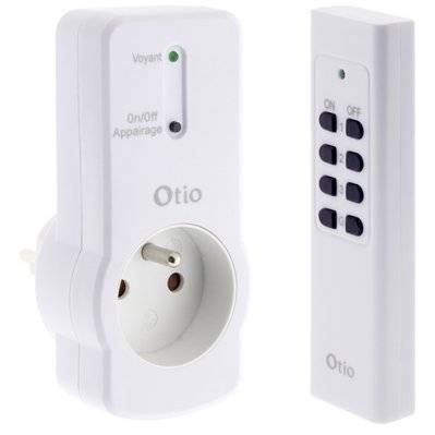 Prise connectée avec télécommande 16 canaux - Otio