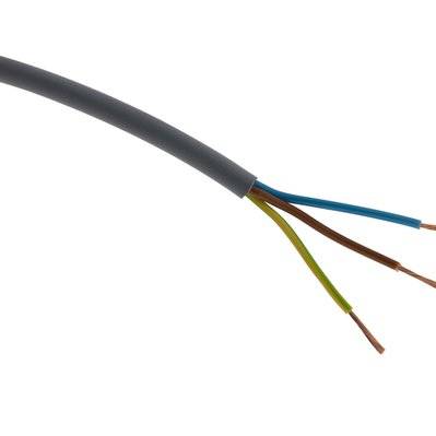 Câble d'alimentation électrique HO5VV-F 3G2,5mm² Gris - 150m - Zenitech - 112881 - 3545411128815