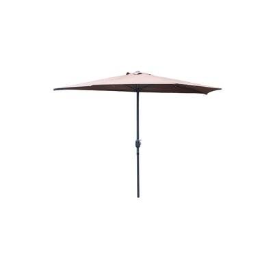 Demi parasol de balcon chocolat CATANE - 228005 - 3760313249141