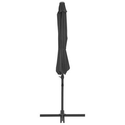 vidaXL Parasol en porte-à-faux avec mât en acier Anthracite 300 cm - 44630 - 8718475701118